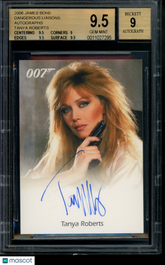 2006 James Bond Dangerous Liaisons Autograph Tanya Roberts Limited Auto BGS 9.5